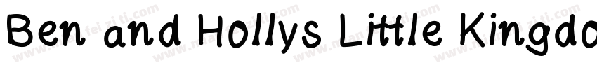 Ben and Hollys Little Kingdom字体转换